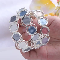 sale bracelets women meicem fashion colorful enamel circle bracelet adjustable bangles 2021 womens alloy for party wedding type
