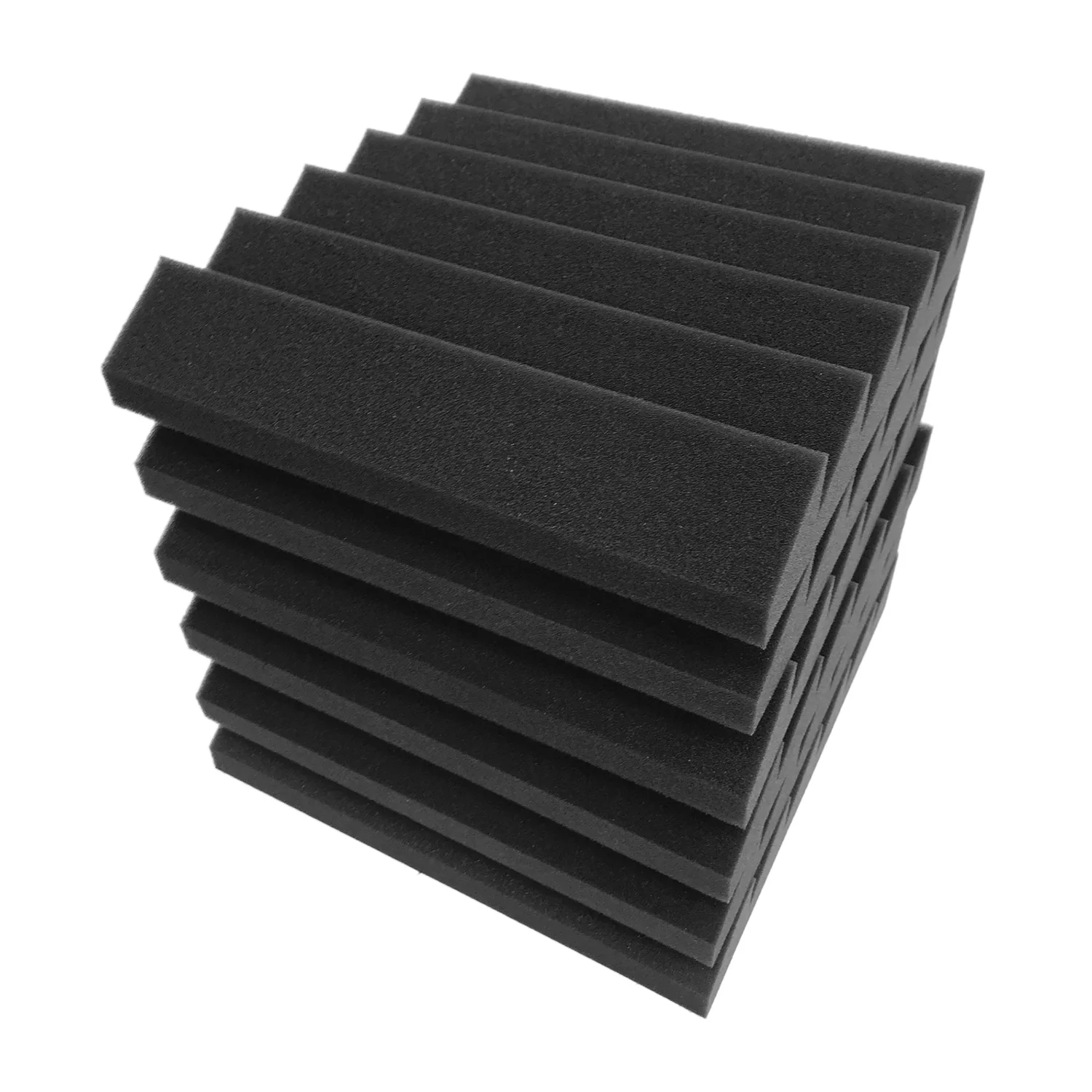 

12pcs 12*12*2inch High Density Studio Acoustic Foams Panels Sound Insulation Foam Fire Retardant for Studio KTV Broadcast