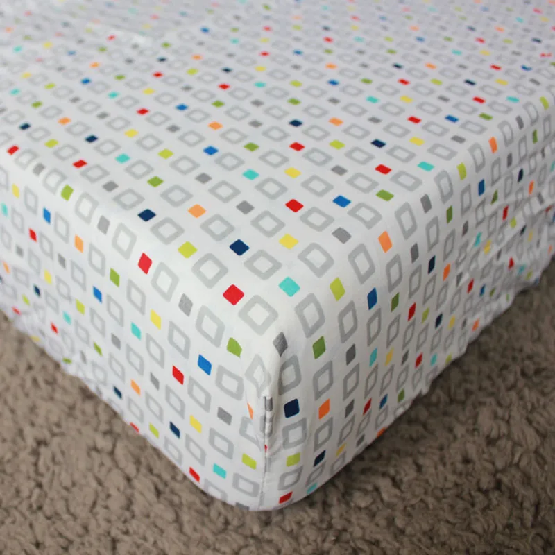 9 шт. Комплект постельного белья для малышей с вышивкой красочные постельные