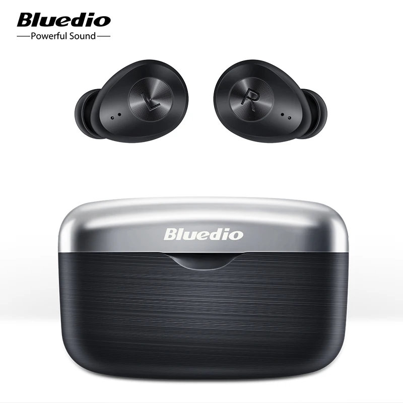 

Bluedio Fi tws Earbuds Wireless Earphone APTX Bluetooth Headset Waterproof Sports Game Running in ear Headset with Charge Box