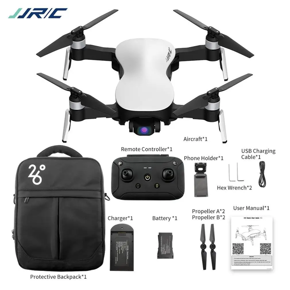 

JJR/C X12 5G WIFI 1.2KM FPV GPS With 4K HD Camera Drone 3-Axis Stable Gimbal 25 Mins One Battery RC Quadcopter RTF