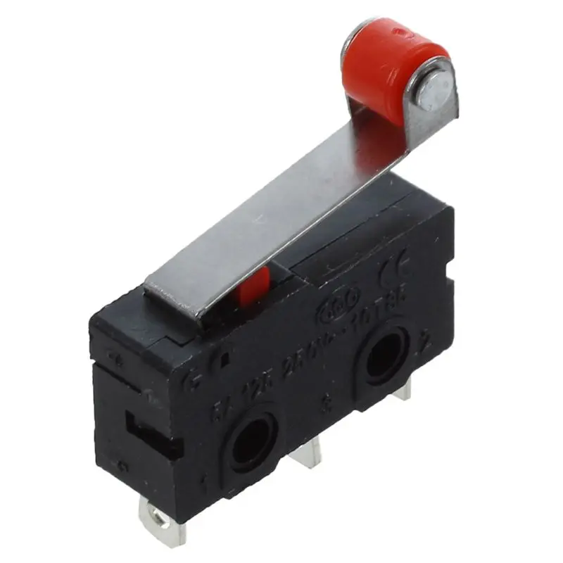 AC 250V 5A SPDT 1NO 1NC Мгновенный роликовый рычаг с петлей микро переключатели 3 контакта
