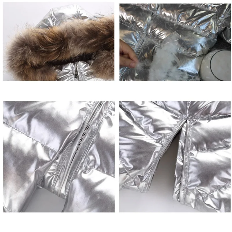 Теплый комбинезон для мальчиков и девочек брендовая зимняя пуховая куртка