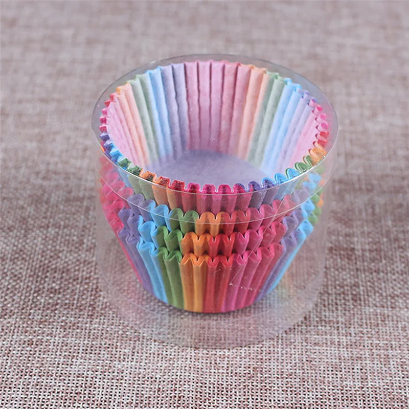 100 шт. Подложка для кексов чашка выпечки бумажные Формы кейсы маффинов коробка