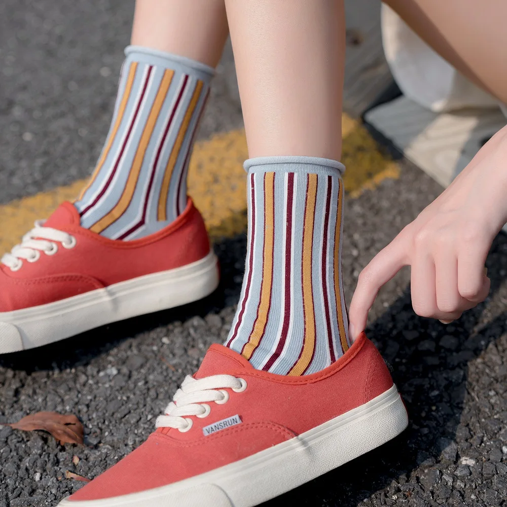 

tube socks bar jacquard cross-border direct manufacturers wholesale undertakes to qiu dong han edition of stockings