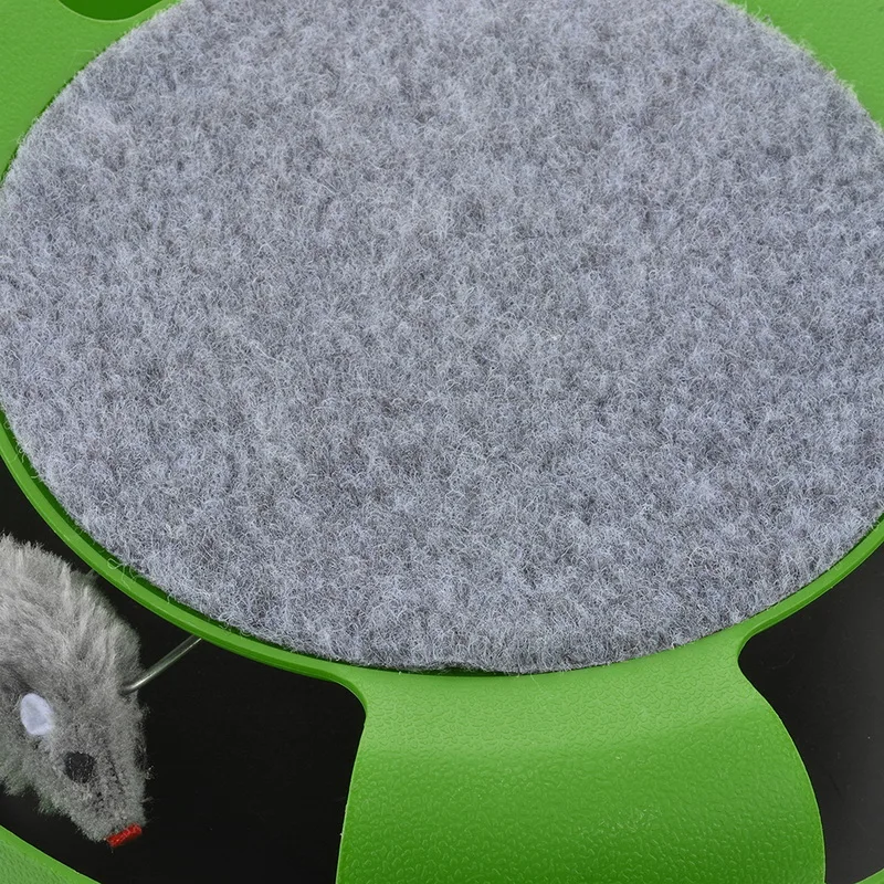 Pet Cat Toys Training Mice Plastic Rotating Running Mouse Game Board Funny Dog Interactive Toy Intelligence Plate Turntable | Дом и сад