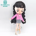 Аксессуары для кукол Blyth Azone OB23 OB24 16, модная кожаная одежда, розовый, черный, коричневый, серебристый