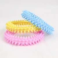 rubber ring pet teeth cleaning tool wholesale dog toys for puppies dog toothbrush stick dog chew ball toy pet toy for labrador