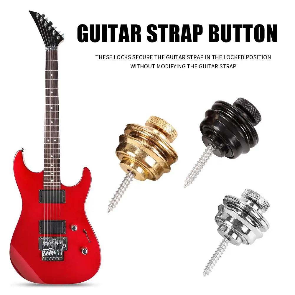 durable gitarre strap taste einfarbig tragen widerstand elektrische gitarre strap taste lock schnalle bass skidproof straps free global shipping