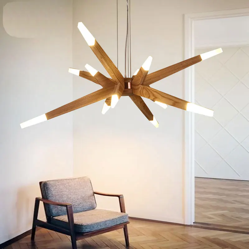 Modernas luces colgantes para comedor современный приостановление деревянные подвесные