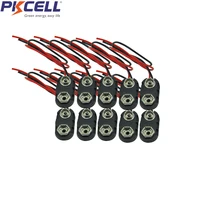 10 pc i type 9v battery case box holder holder line length 15cm clip connectors buckle cable