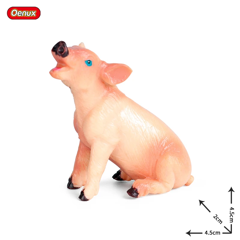 Экшн фигурки домашних животных Oenux гусиная утка курица свинья корова кошка