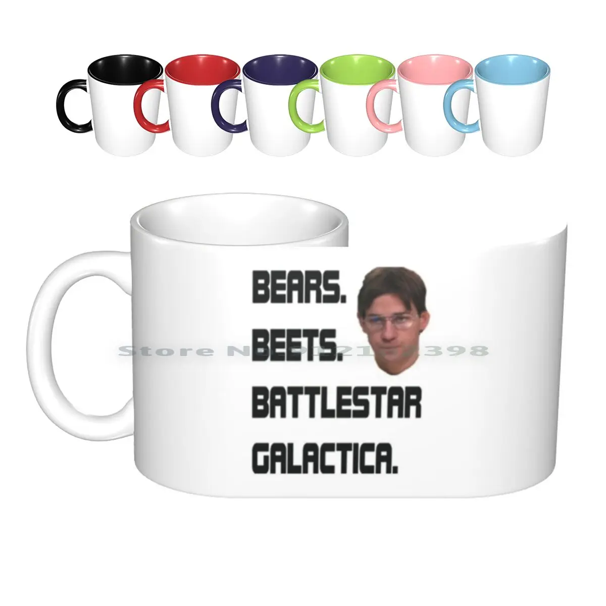 

Медвежонки Battelstar галактика Керамические Кружки Кофейные чашки молочный чай Кружка Офис Джим медведи Beets Battlestar галактика Джим