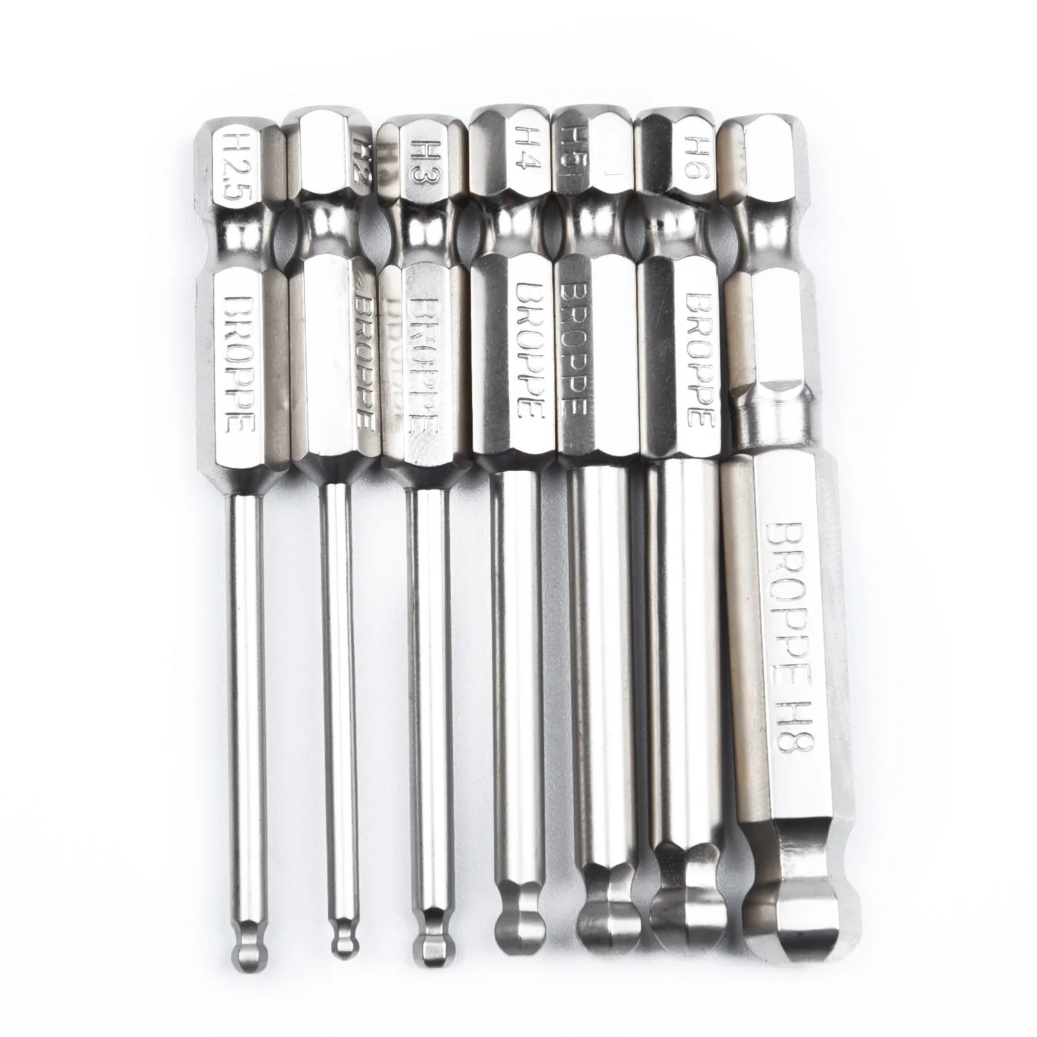 

7x 65mm Magnetic Ball End Hexagon Head Hex Screwdriver Bits Drill Tools 2.6