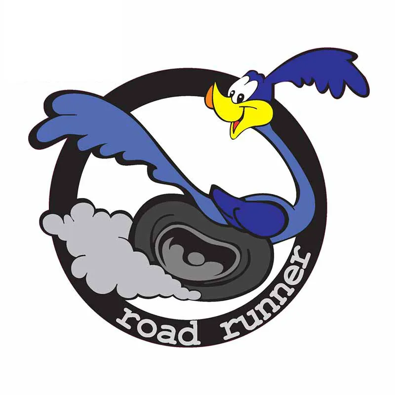 

JDM Road Runner Logo Vinyl Material Car Stickers Comical Decal Waterproof Occlusion Scratch for SUV RV Car Accessories KK13*11cm