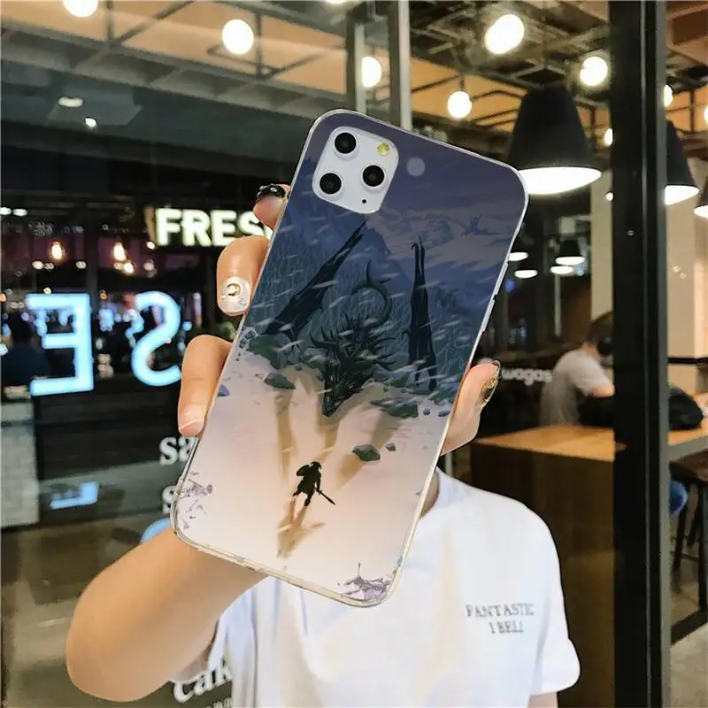 Чехол для телефона с логотипом видеоигры Skyrim iphone 12 11 Pro Max Mini XS 8 7 6 6S Plus X 5S SE 2020 XR