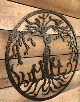 

Baoma Wall Decorations Silhouette Metal Wall Color and Vitality