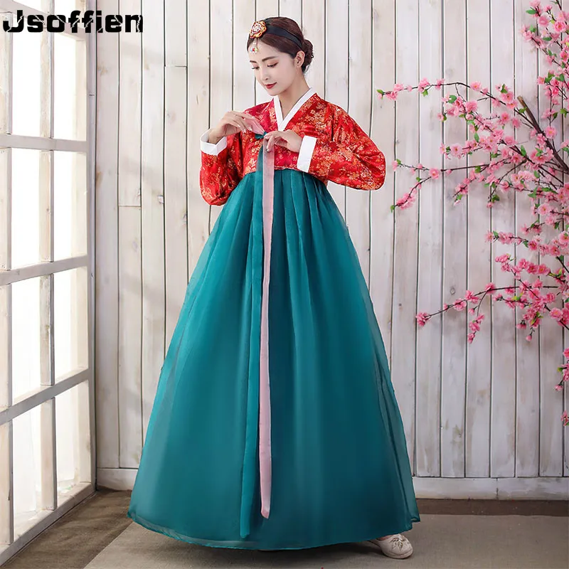 Новинка корейский традиционный костюм для женщин Дворцовое платье ханбок