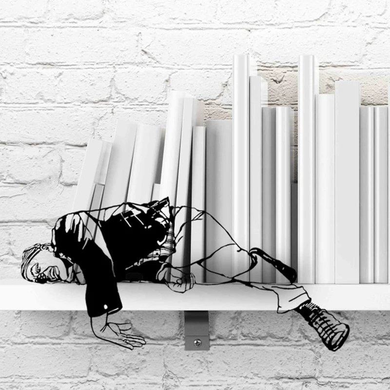 Metal Figure Ornaments Shelf Art 2D Housewarming Gift Home or Office Decor Figurine Modern MOUN777 |