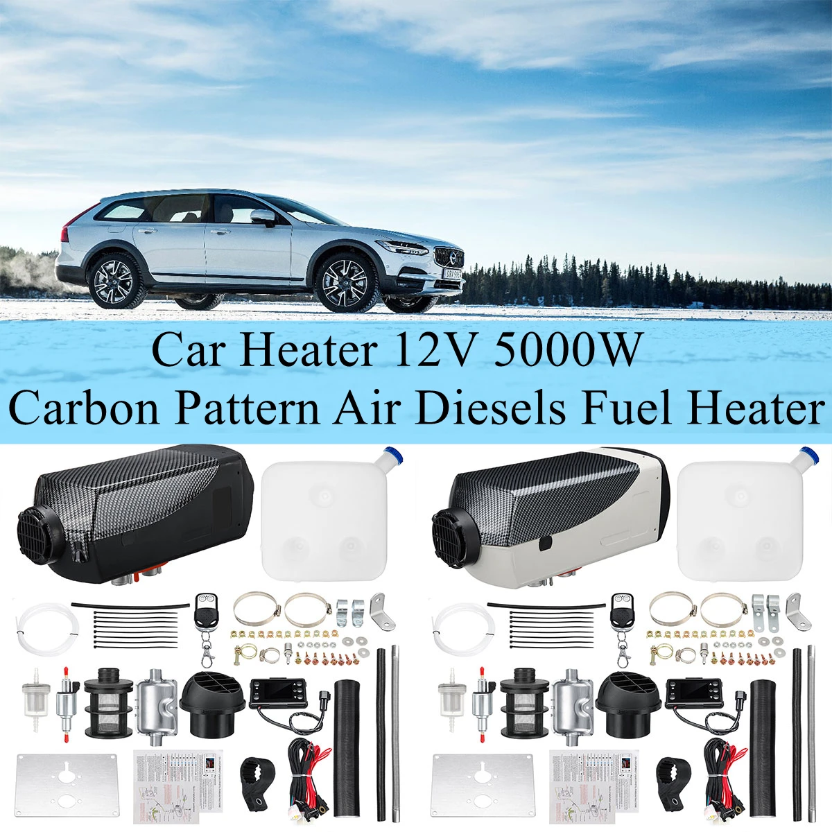 Дизельный Обогреватель нагреватель воздуха для автомобиля 5 кВт 12 В 5000 Вт