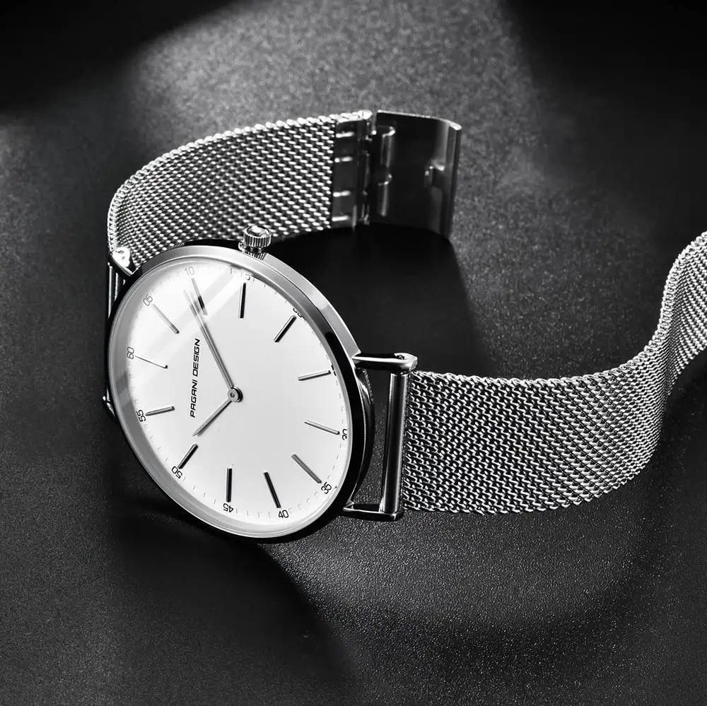 PAGANI дизайнерские модные ультратонкие кварцевые часы для мужчин и женщин