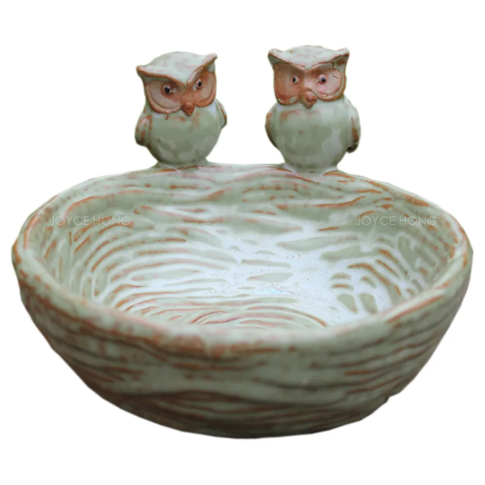 Украшение дома для хранения декор подноса чаши с птицами декоративное