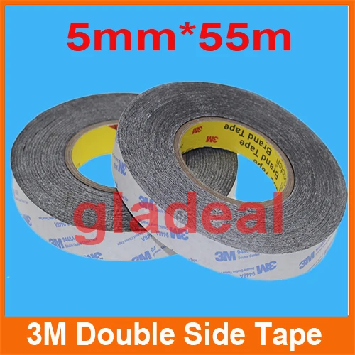 2 шт. 5 12 мм * 55 м 3 прочная клейкая Двухсторонняя лента для мобильного телефона