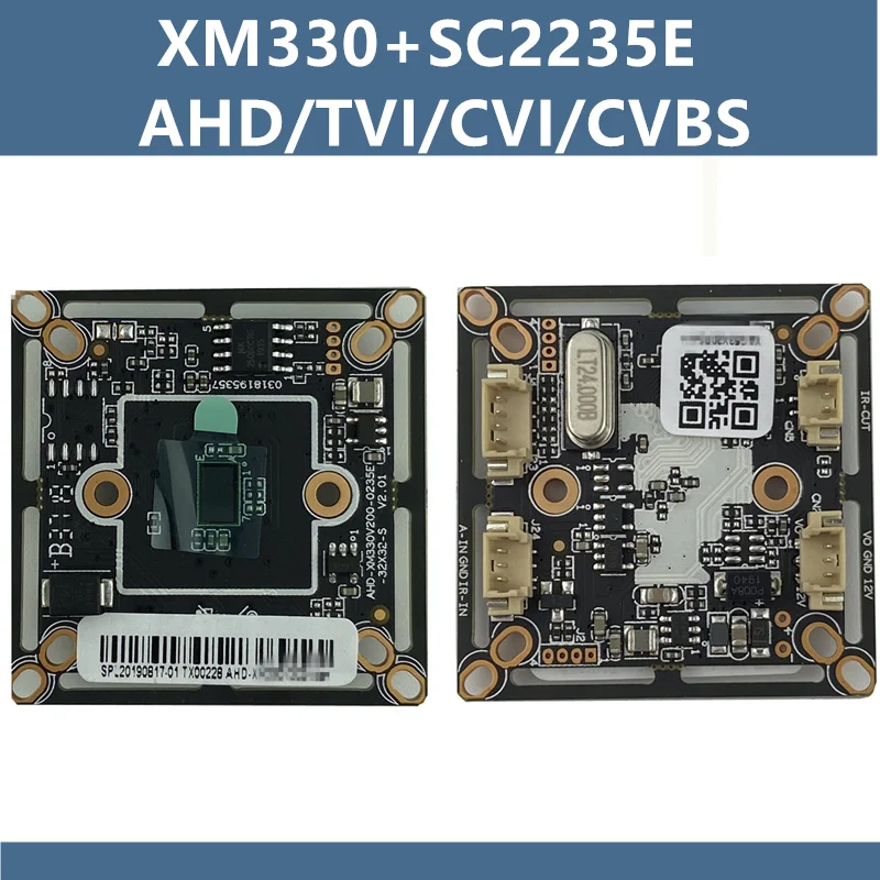 Плата модуля XM330 + SC2235E AHD/TVI/CVI/XVI/CVBS 2 мегапиксельная 1080N 960H 1920*1080 1/3 дюйма CMOS CCTV