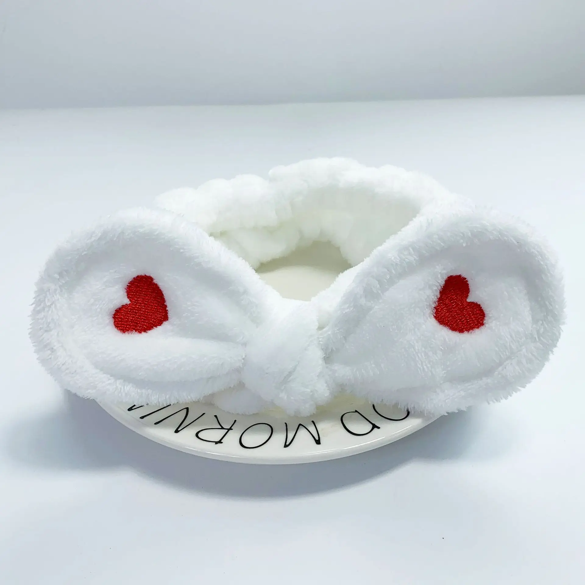 Мягкие теплые повязки для волос с бантиком из кораллового флиса ушками животных