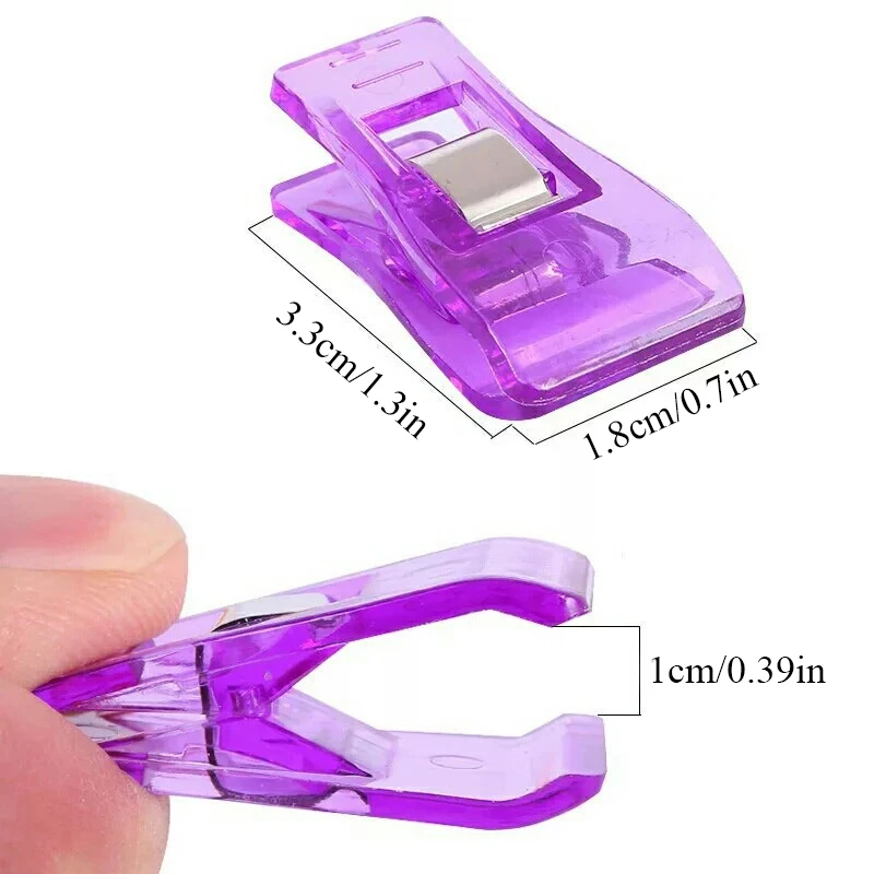 

Plastic Clips Quilt Tools Patchwork Sewing Accessory Edge Clip Sewing Machine Tools Clips 10 Pcs 3.3*1.8cm