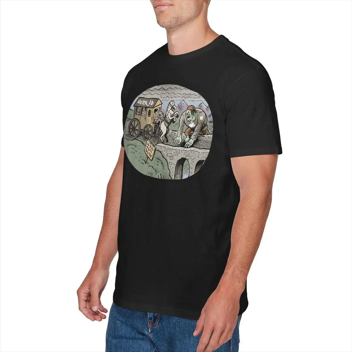 Mens Particular None Shall Pass T-Shirts Black unisex men women t shirt | Мужская одежда