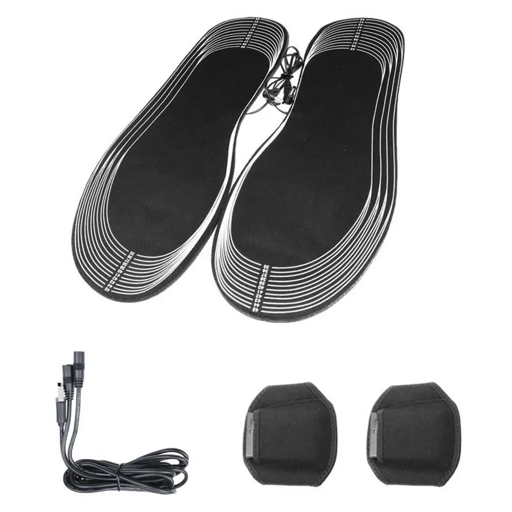 

Full Foot Heating Insoles Electric Heating Insoles With Battery Box Warmer Sock Pad Mat Winter Outdoor Sports Heated Insoles New