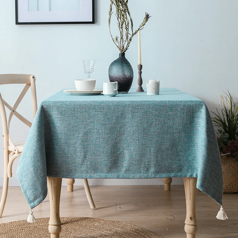 

Table cloth, cotton, linen, thick, simple Nordic fabric, rectangular coffee table, table cloth, table cloth, table mat