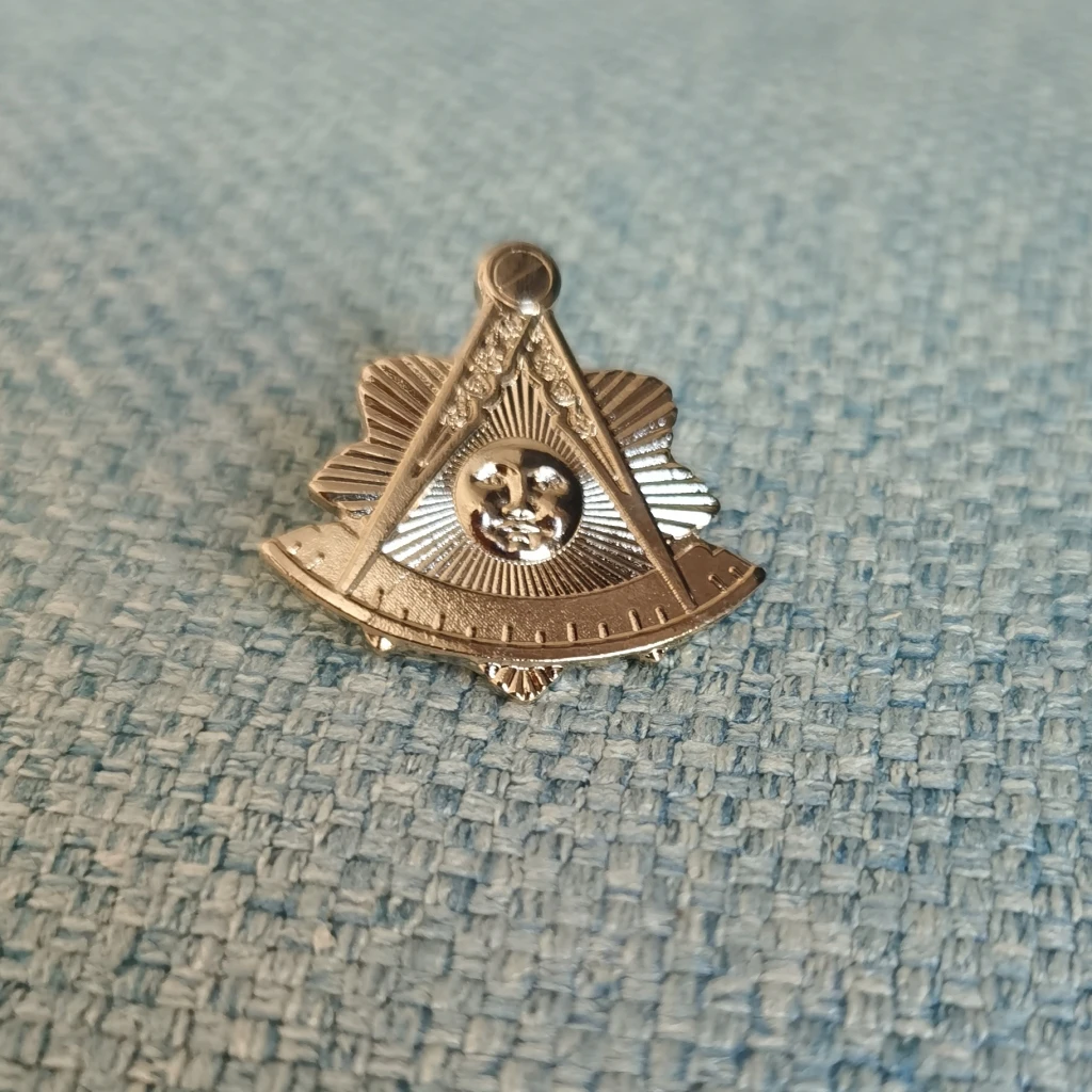 10 шт. 3D 28 5 мм масонский значок на лацкан с эмблемой Master и латунным сцеплением | Дом