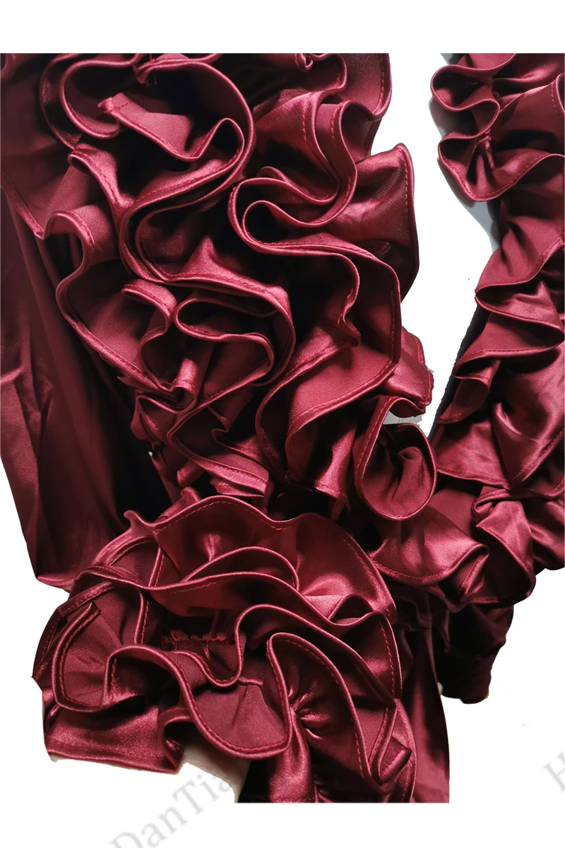 2021 Women's petal collar satin bridal bridesmaid bathrobe robe nightgown