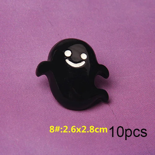 Black G Happy monkey 10 шт. Slime прелести поставки новые милые добавки DIY Набор Декор наполнитель для пушистой прозрачной хрустящей слизи для Хэллоуина - Цвет: Black G