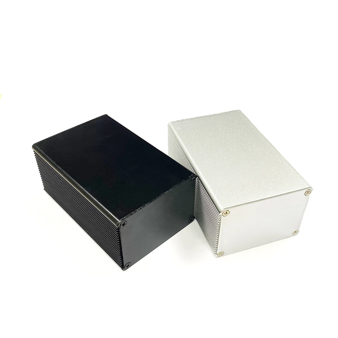 Алюминиевый корпус PCB POWER shell Electric project box desktop DIY 66*46*100 мм новый серебристый|enclosure