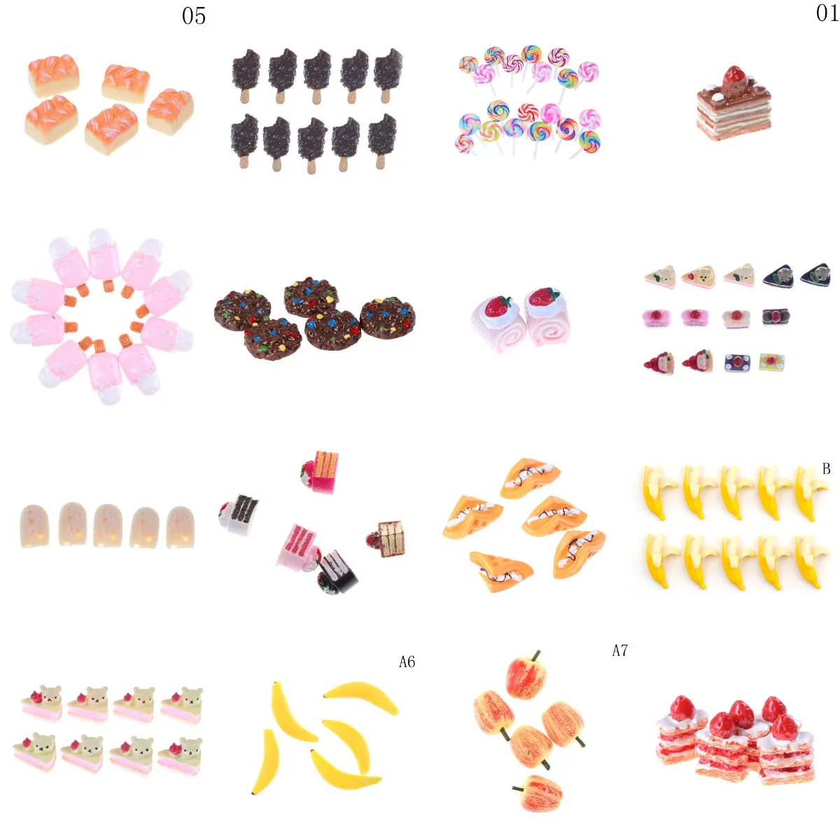 

Artificial Bakery Cake Bread Food Fruit Banana DollHouse Kitchen Toy Craft DIY Embellishment Accessories Fake