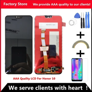 2280*1080 AAA Качество IPS LCD для Honor 10 Lcd с рамкой экран для Honor 10 экран дисплей в сборе COL-AL00 COL-AL10 COL-L29