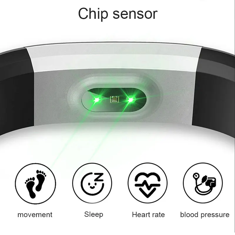 Fitness Watch Waterproof Smart Band With Step Counter Calorie Pedometer for Women and Men EM88 | Электроника