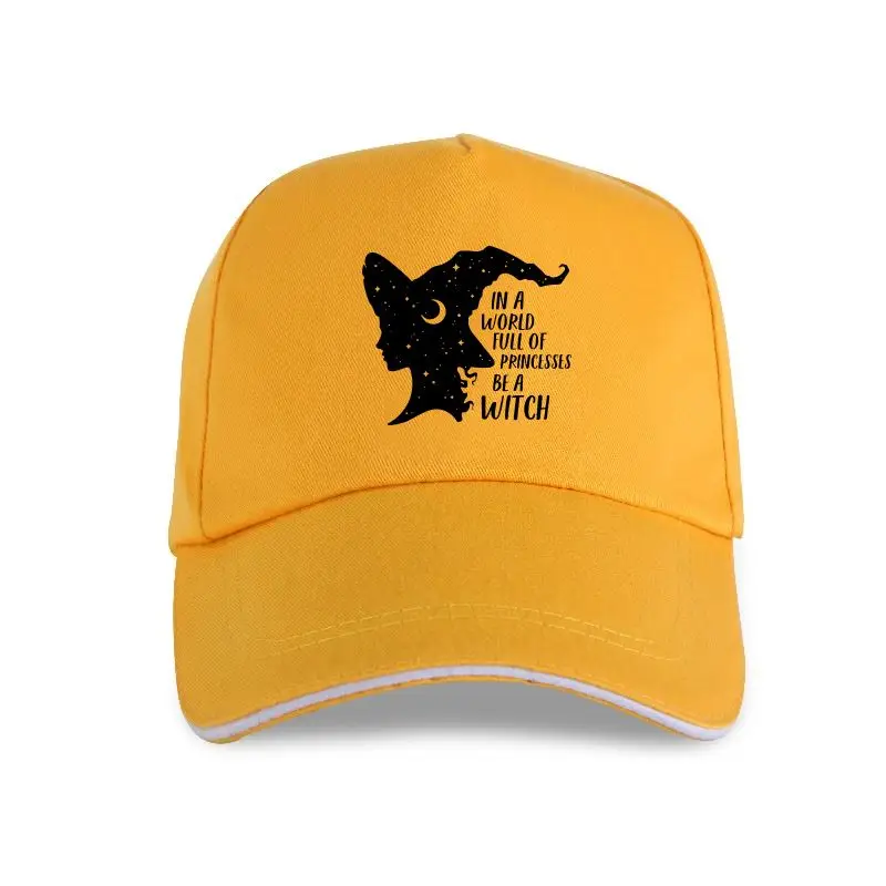 

new cap hat In A World Full Of Princesses Be A Witch Baseball Cap Vintage Women Halloween Aesthetic Starry Basic Witch Graphic