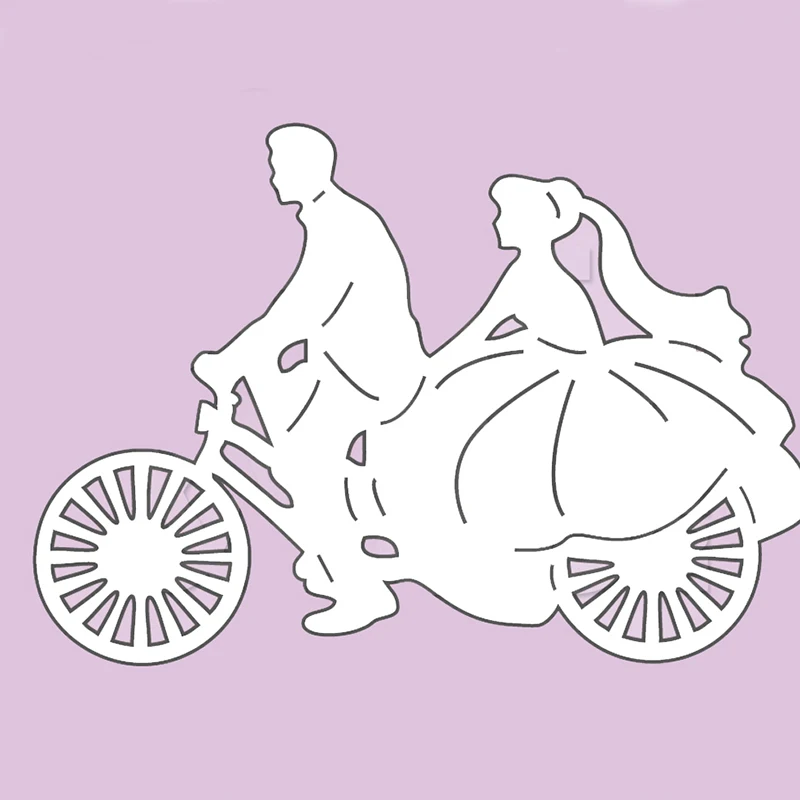 2019 велосипед свадебное путешествие металлический Трафаретный вырубной штамп