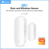smardeer wifi door sensor smart doorwindows detectors for tuya smart wifi windows alarm sensor works with alexa and google home