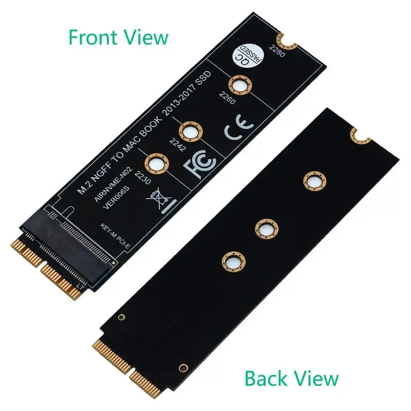 m 2 карта адаптера ssd nvme pcie m 2 nvm e на ssd для macboo