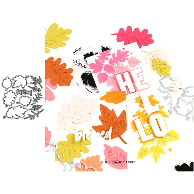 

Leaves Metal Cutting Dies for Scrapbooking Handmade Tools Mold Cut Stencil New 2021 DIY Card Make Mould Model Craft Decoration
