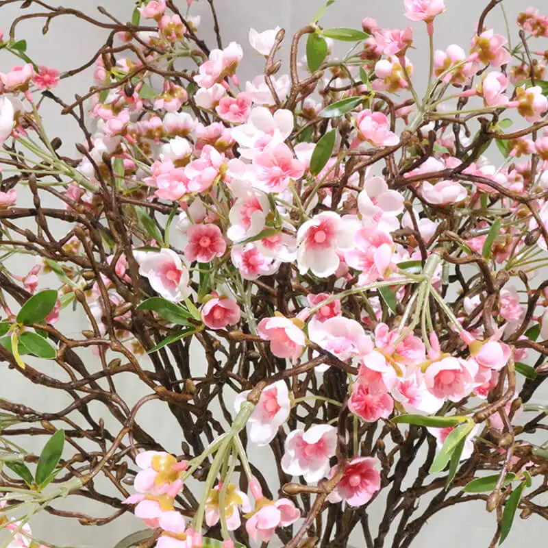 100cm Long Stem Apple Blossom Artificial Flower Branches Home Table Decoration Garden Fake Flowers Decorative | Дом и сад