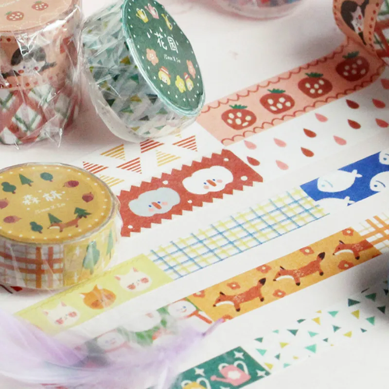 

Decorative Adhesive Washi Tape Cute Masking Tapes For Kids Scrapbooking DIY Photos Albums Journal Planner Gift Wrapping T12