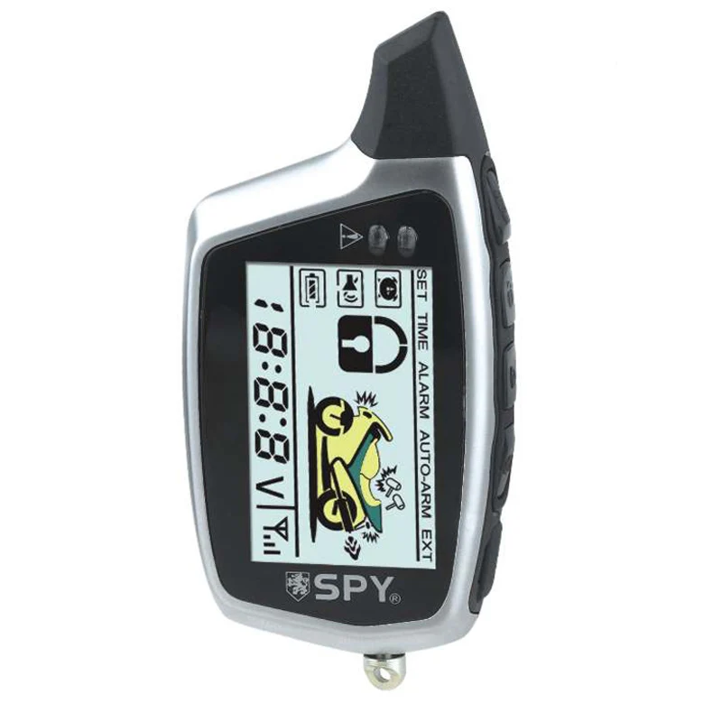 Двусторонняя система сигнализации для мотоцикла с ЖК дисплеем и микроволновым