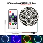 WS2812B светодиодное кольцо индивидуально адресуемое пиксельное кольцо 5050 RGB WS2812 IC BuiIt-in светодиодное модульное устройство 816243545 с USBDC контроллером