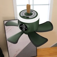 8000mah usb rechargeable remote control timing 4 gears ceiling fan cooling hanging fan for tent bed camping outdoor home u1